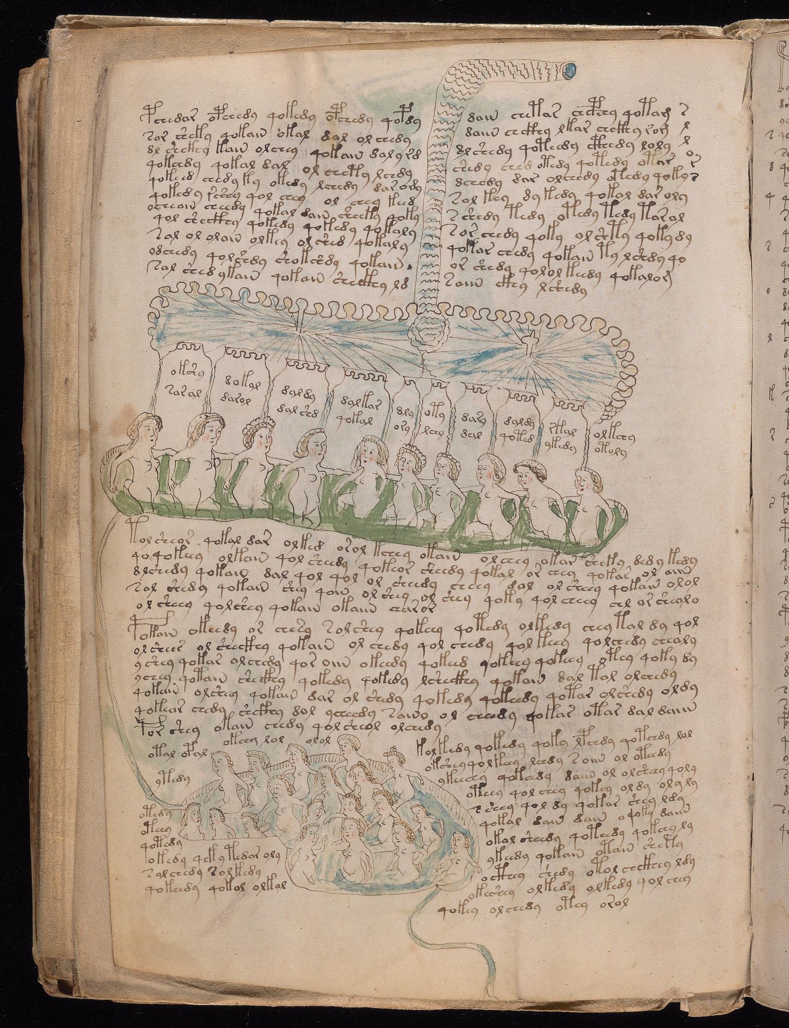 Voynich Manuscript folio f75v — Beinecke MS 408